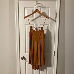 Wild Fable Burnt Orange Spaghetti Strap Dress, Size Large